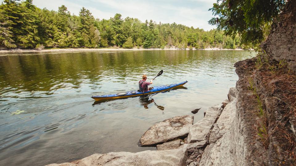 Kayaker in the Adirondacks
