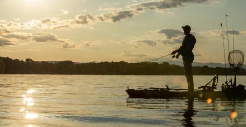 Fishing on Lake Champlain