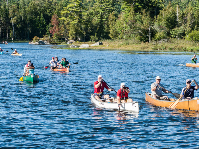 participants in the 90 miler canoe challenge in the Adirondacks