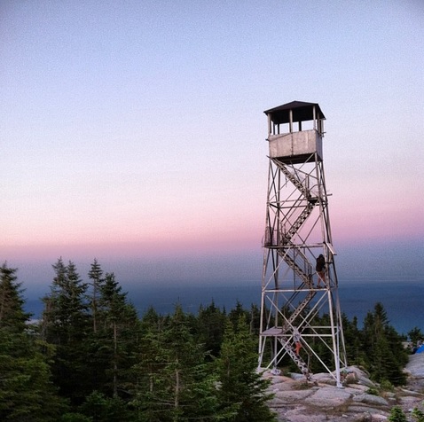 Lyon Mountain fire tower in the Adirondacks