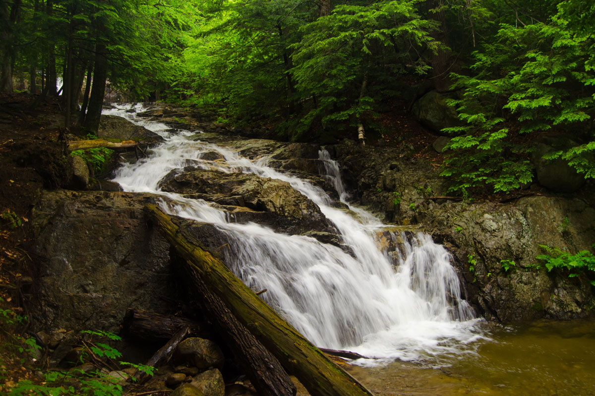 Stag Brook Falls in the Adirondacks; image credit to John Haywood