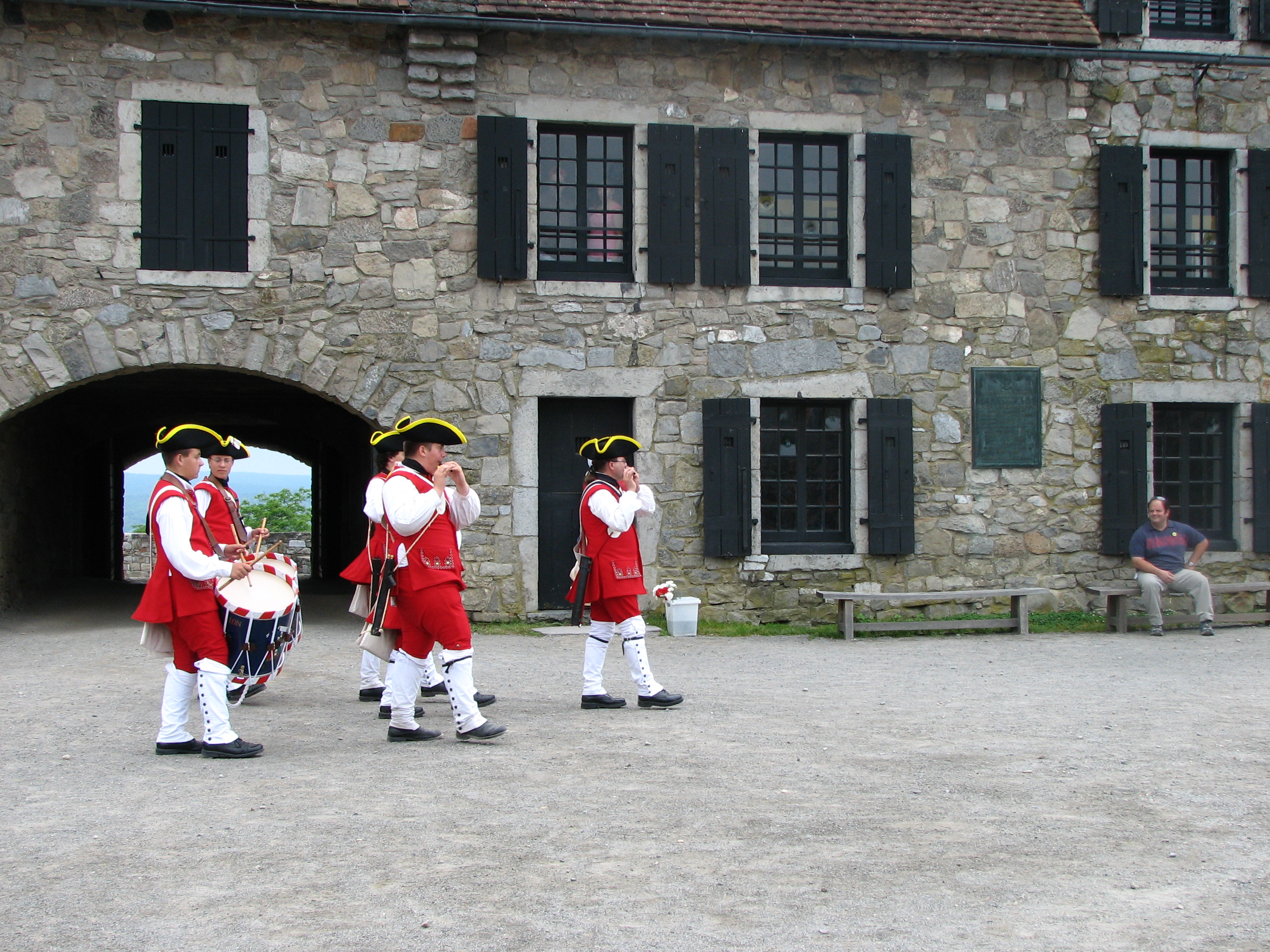 Historical reenactment at Fort Ticonderoga