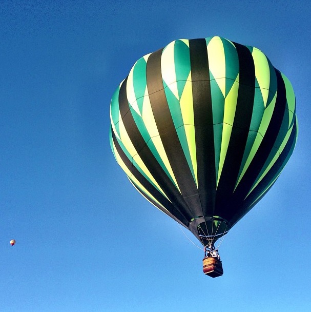 hot air balloon in the Adirondacks