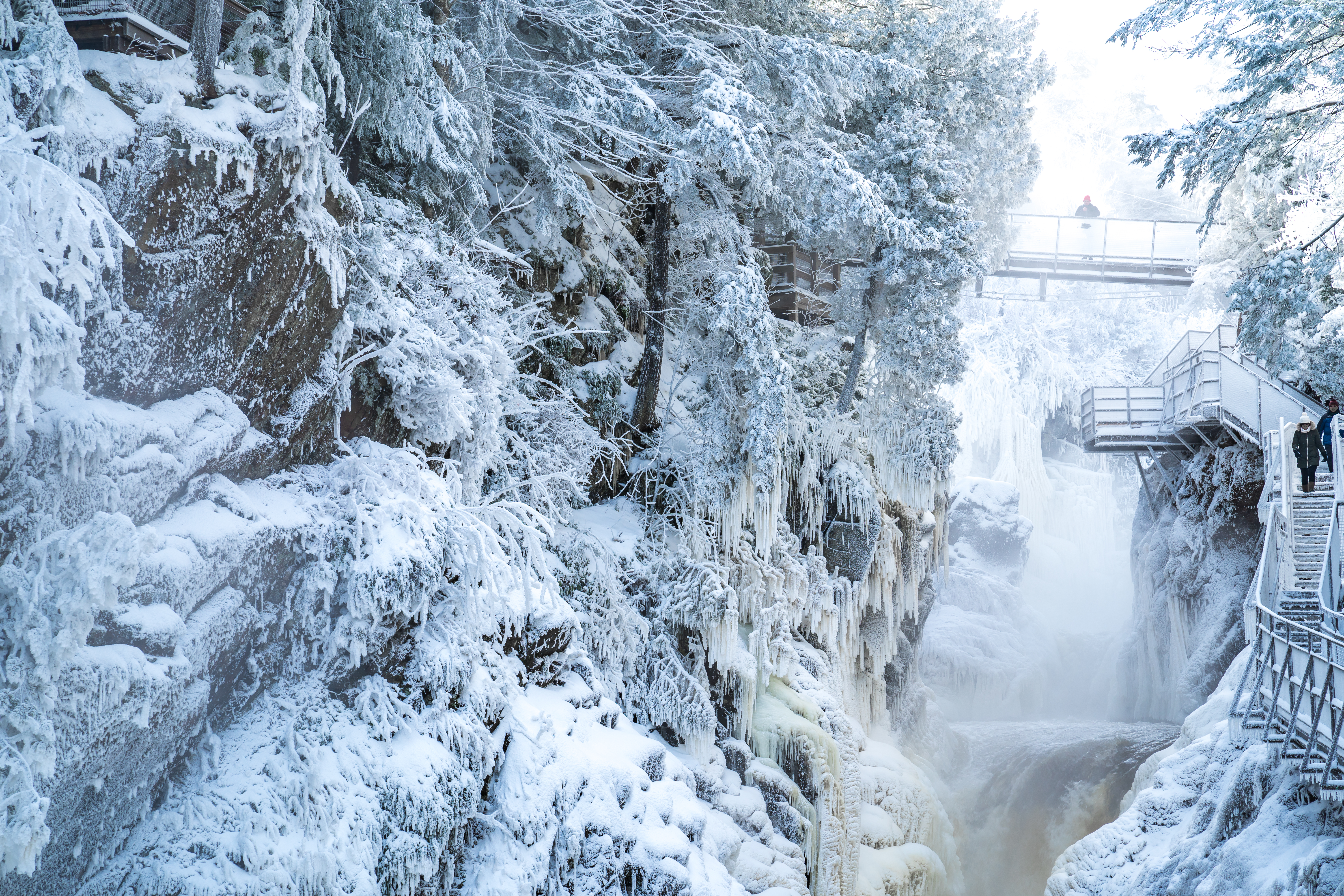 High Falls Gorge in the winter