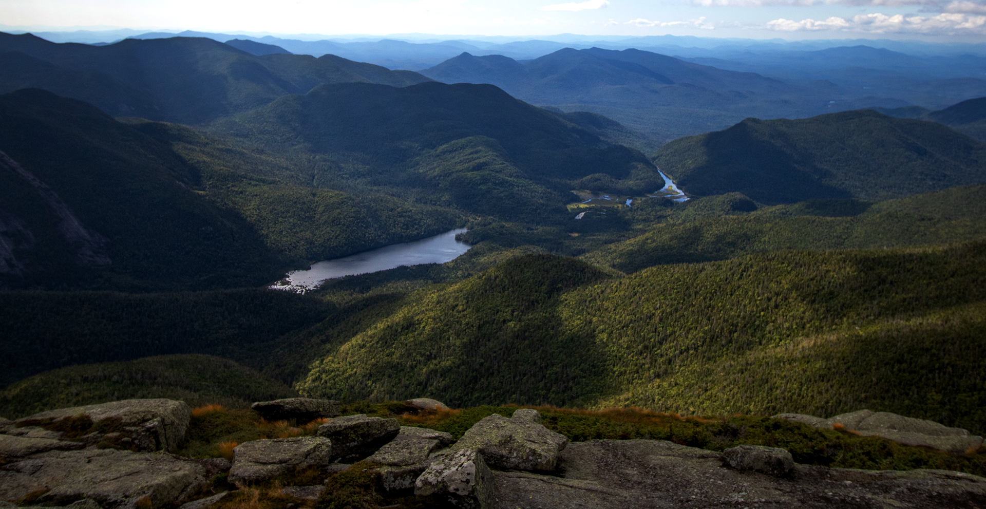 View from peak over Adirondacks