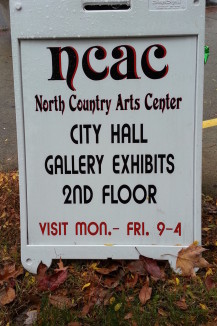 2nd Floor Gallery at City Hall~North Country Arts Center