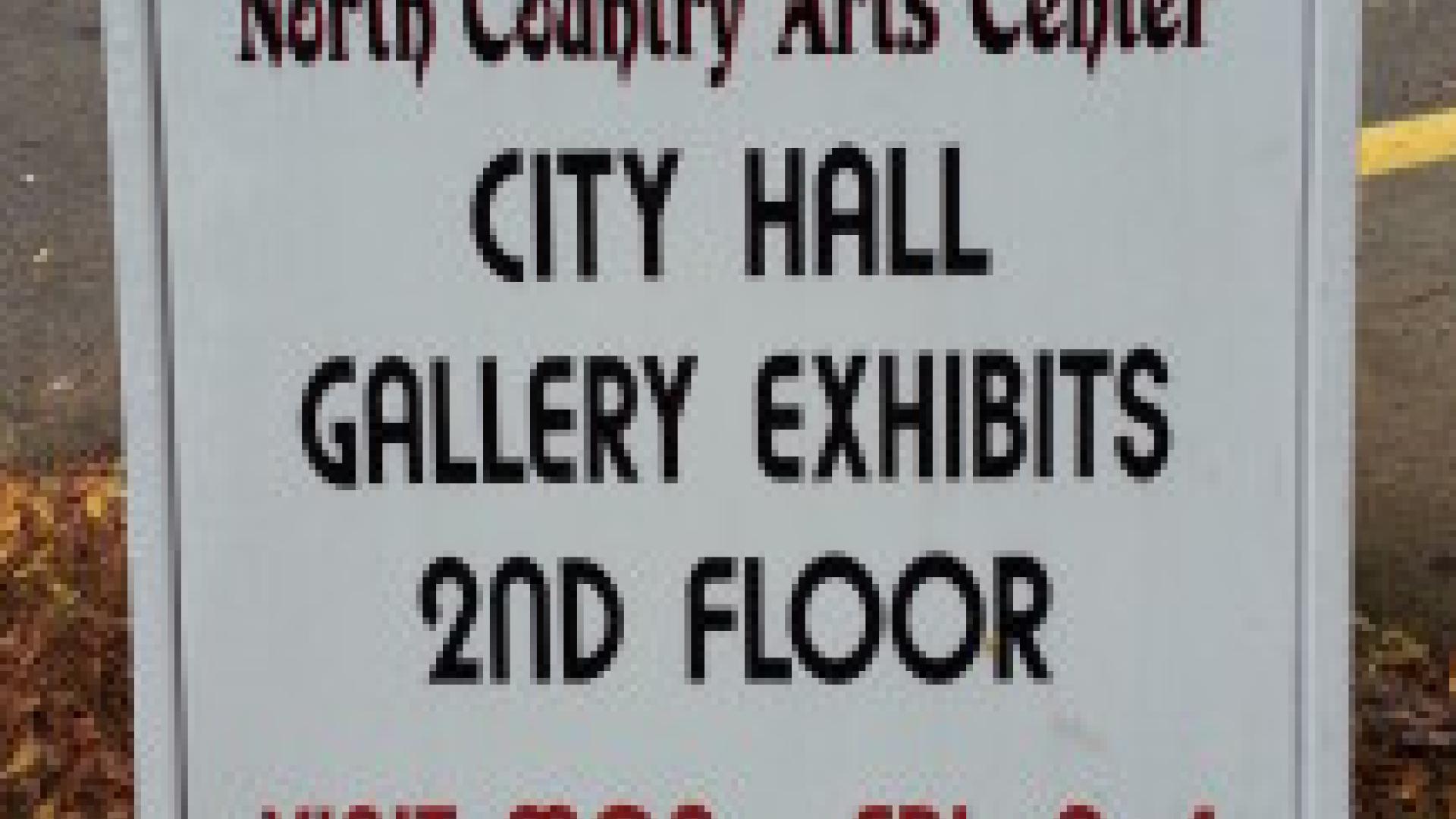 2nd Floor Gallery at City Hall~North Country Arts Center