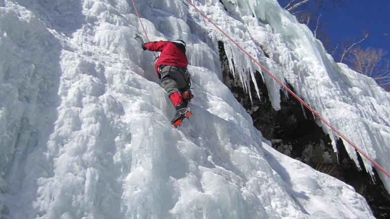 ice climbing in the Adirondacks