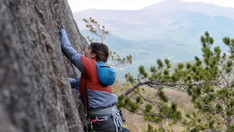 rock climbing in the Adirondacks