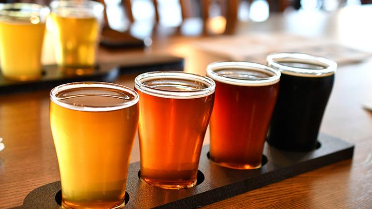 Flight of Craft Beer