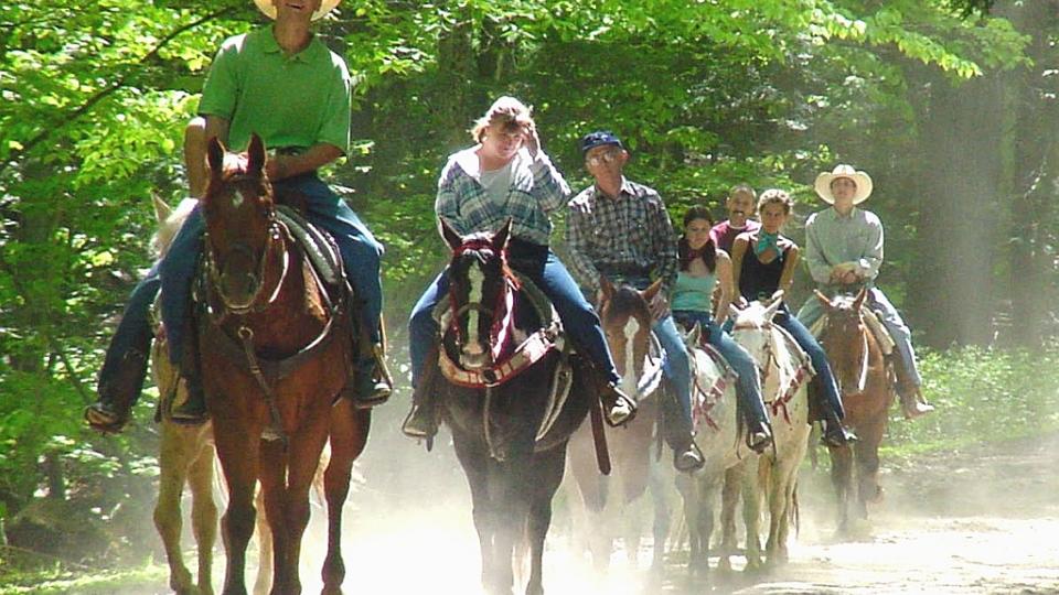 horseback riding at Ridin' Hy Ranch