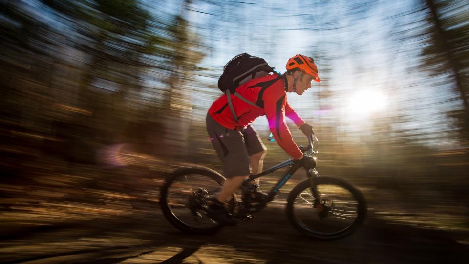 mountain biking in the Adirondacks at Whiteface Mountain