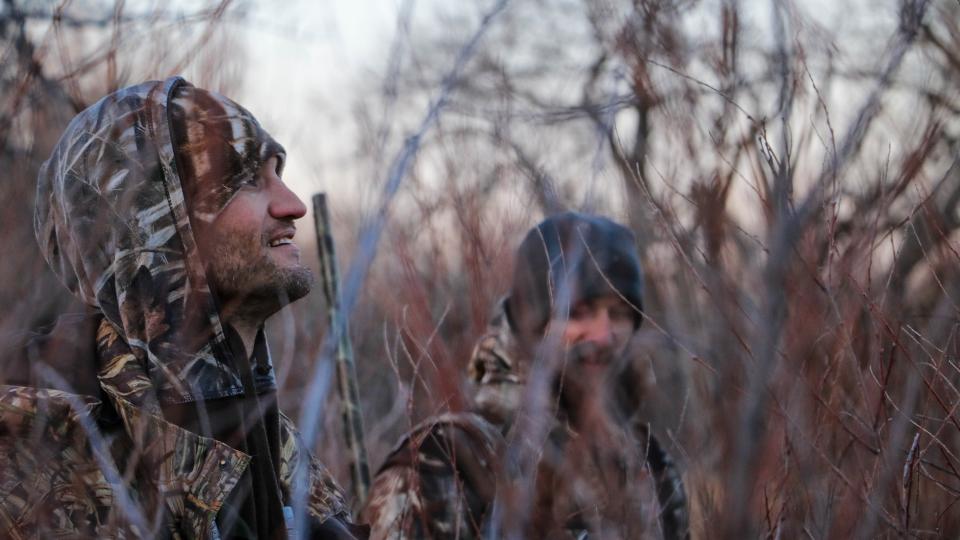 two men hunting in the Adirondacks