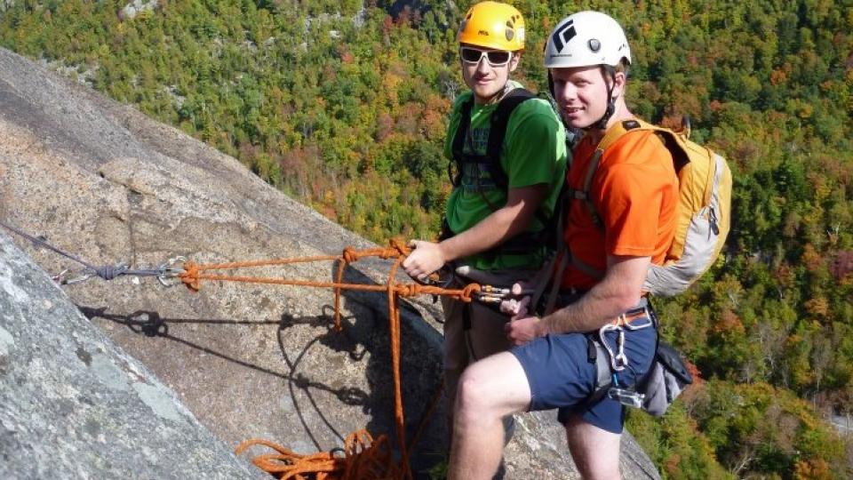 rock climbing in the Adirondacks