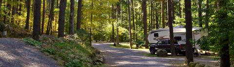 RV camping in the Adirondacks