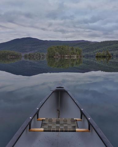 Canoe on the lake