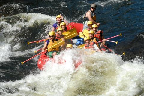 whitewater rafting on the Hudson River in the Experience Our Adirondacks Region