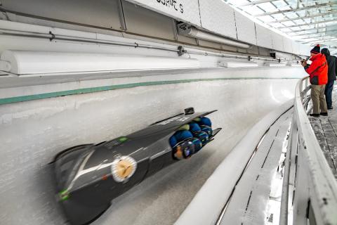 Olympic bobsledding in Lake Placid