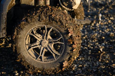 ATV riding during Adirondack spring mud season