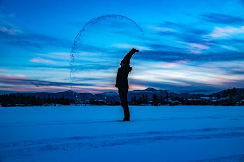 fresh snow in the Adirondacks